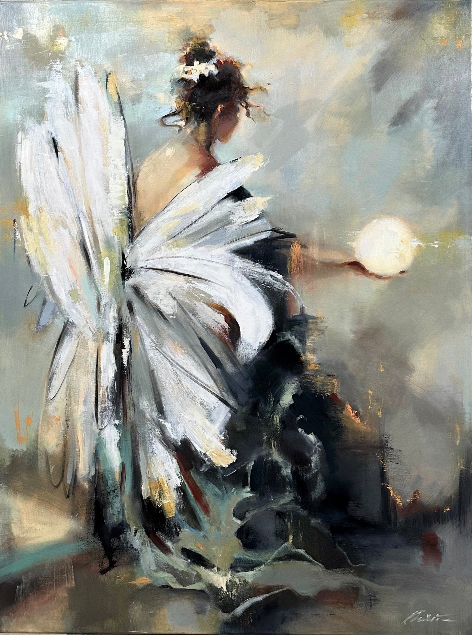 Angel Lending Light by Lorraine Christie at LePrince Galleries