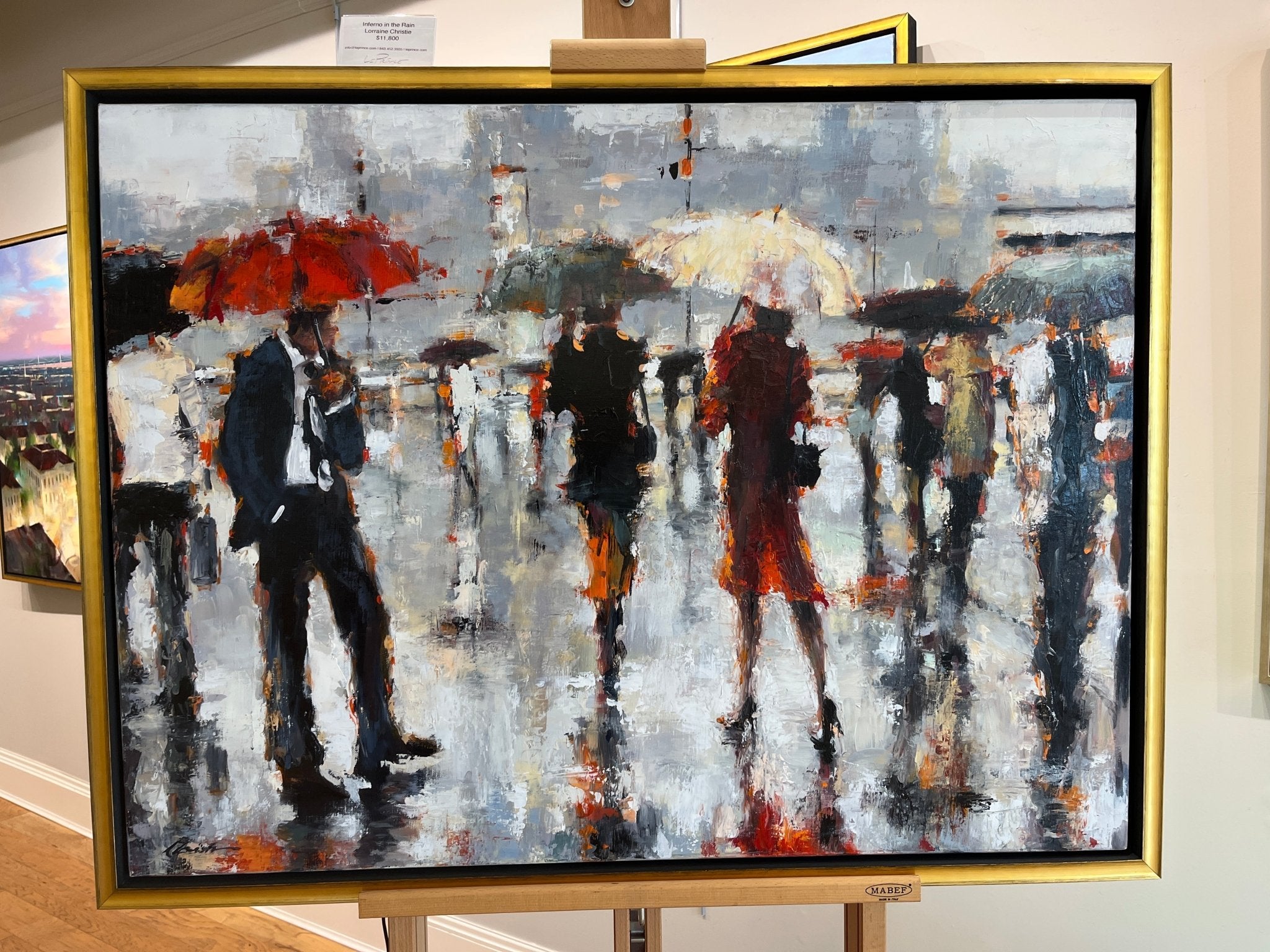 Inferno in the Rain by Lorraine Christie at LePrince Galleries