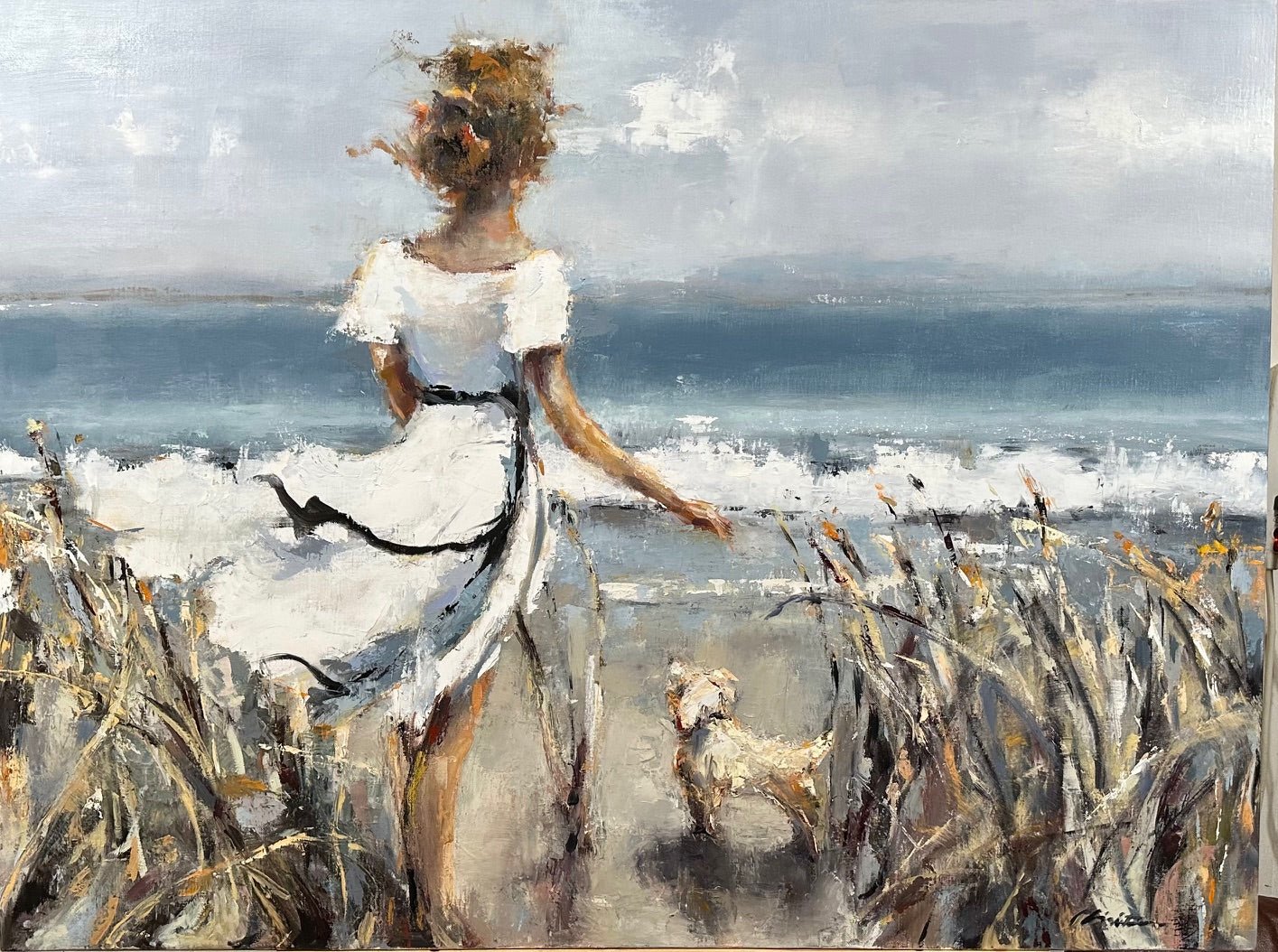 Wait by the Sea by Lorraine Christie at LePrince Galleries