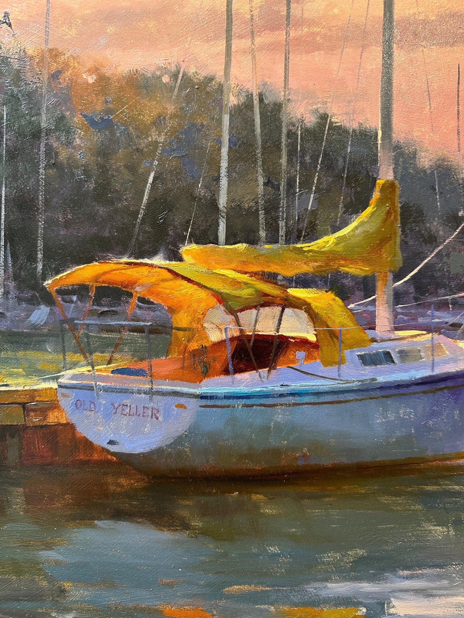 Itsy Bitsy Teenie Weenie Yellow Canvas Boat Bimini by Marc Anderson at LePrince Galleries