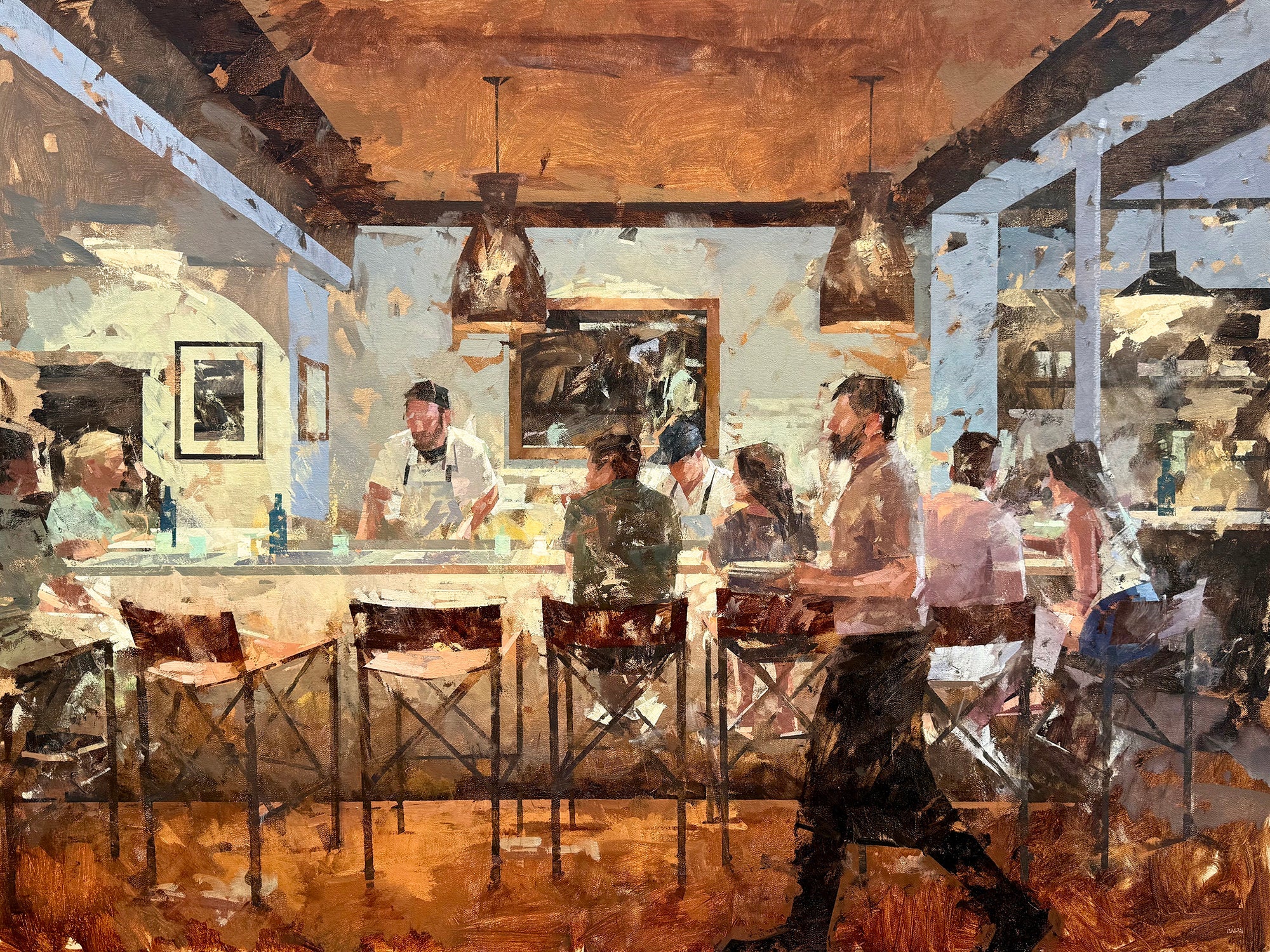 Oyster Bar by Mark Bailey at LePrince Galleries