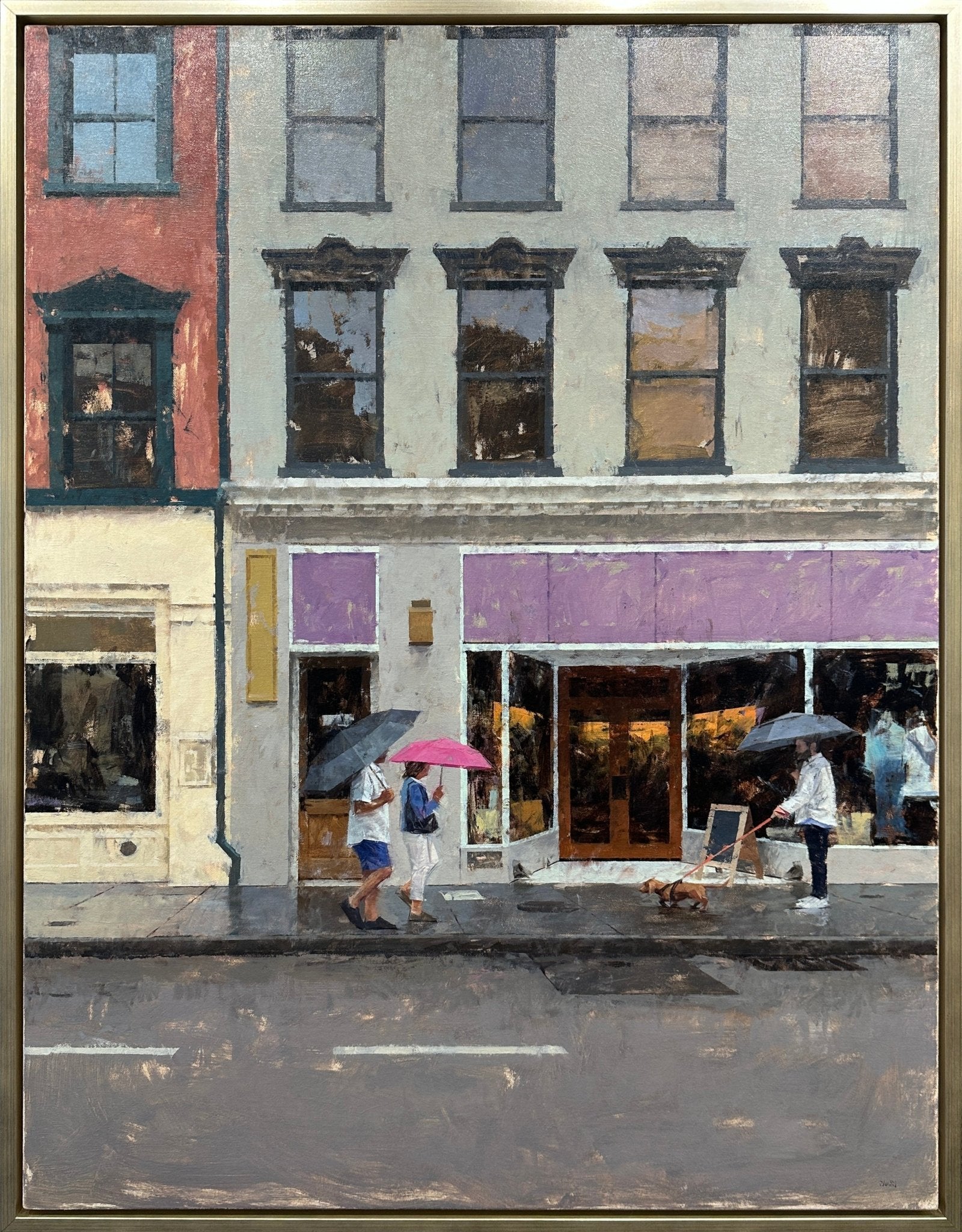 Rainy Day on King by Mark Bailey at LePrince Galleries