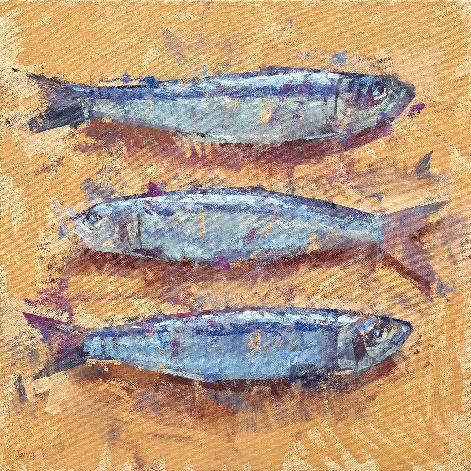Tres Pescados by Mark Bailey at LePrince Galleries