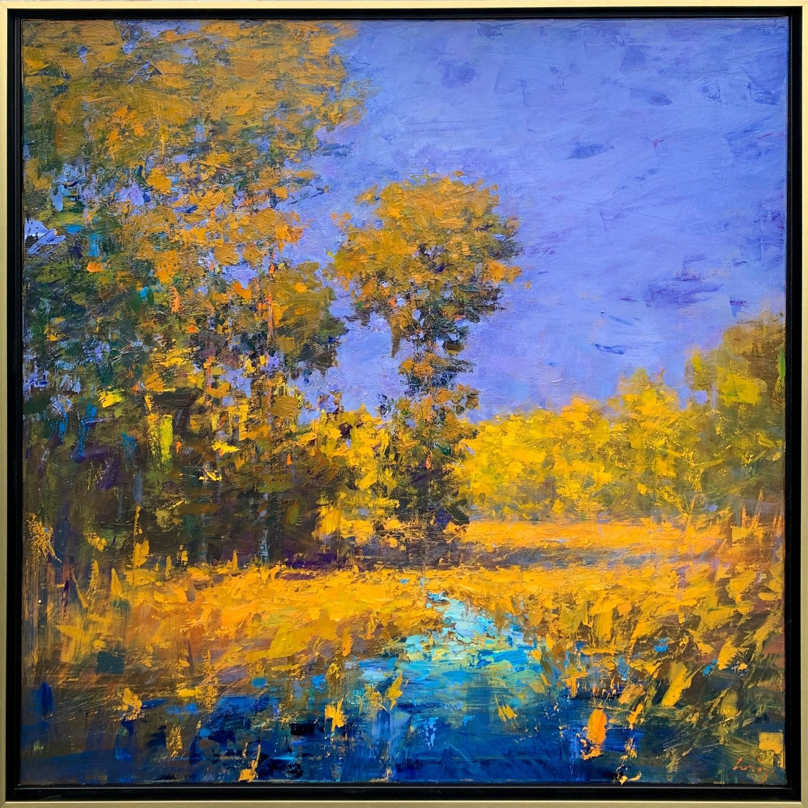 Autumn Brookside by Ning Lee at LePrince Galleries