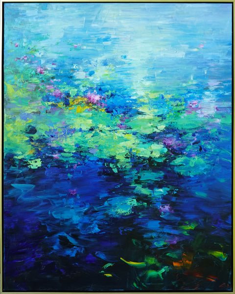 Blue Pond III by Ning Lee at LePrince Galleries