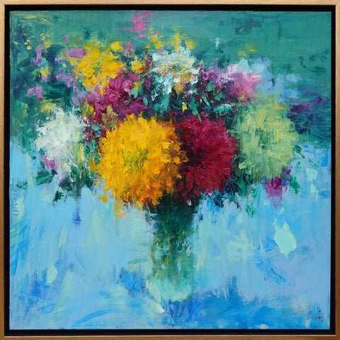 Dahlias by Ning Lee at LePrince Galleries