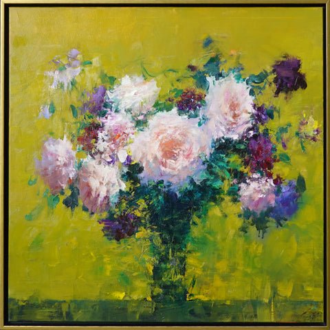Golden Blooms by Ning Lee at LePrince Galleries