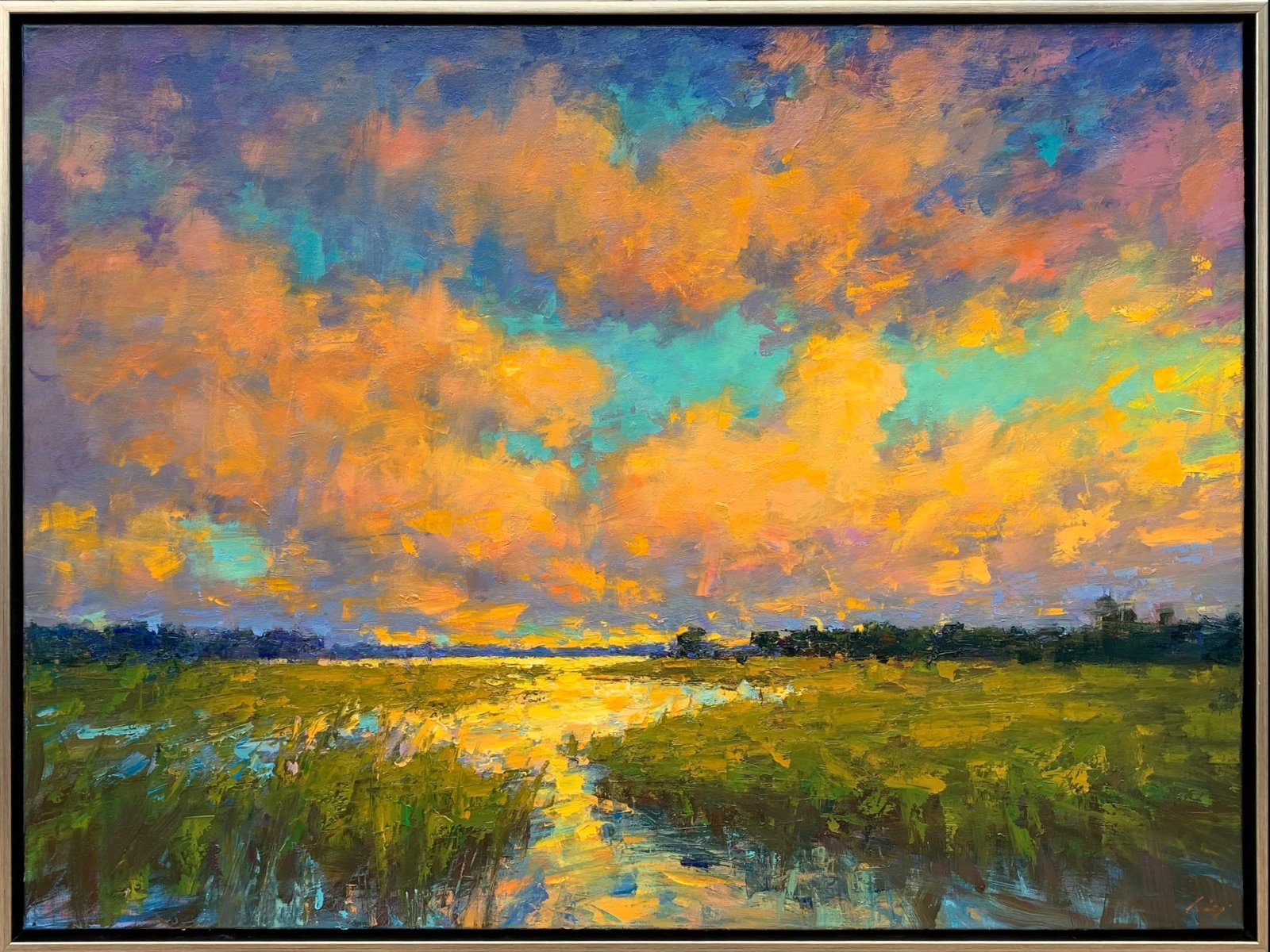 Golden Clouds by Ning Lee at LePrince Galleries