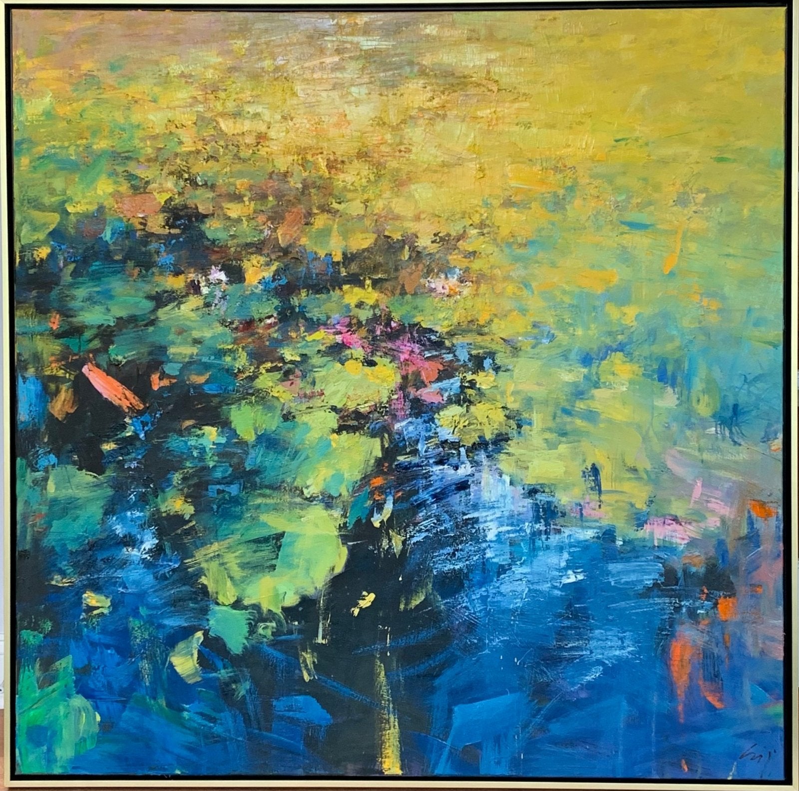 Golden Pond by Ning Lee at LePrince Galleries