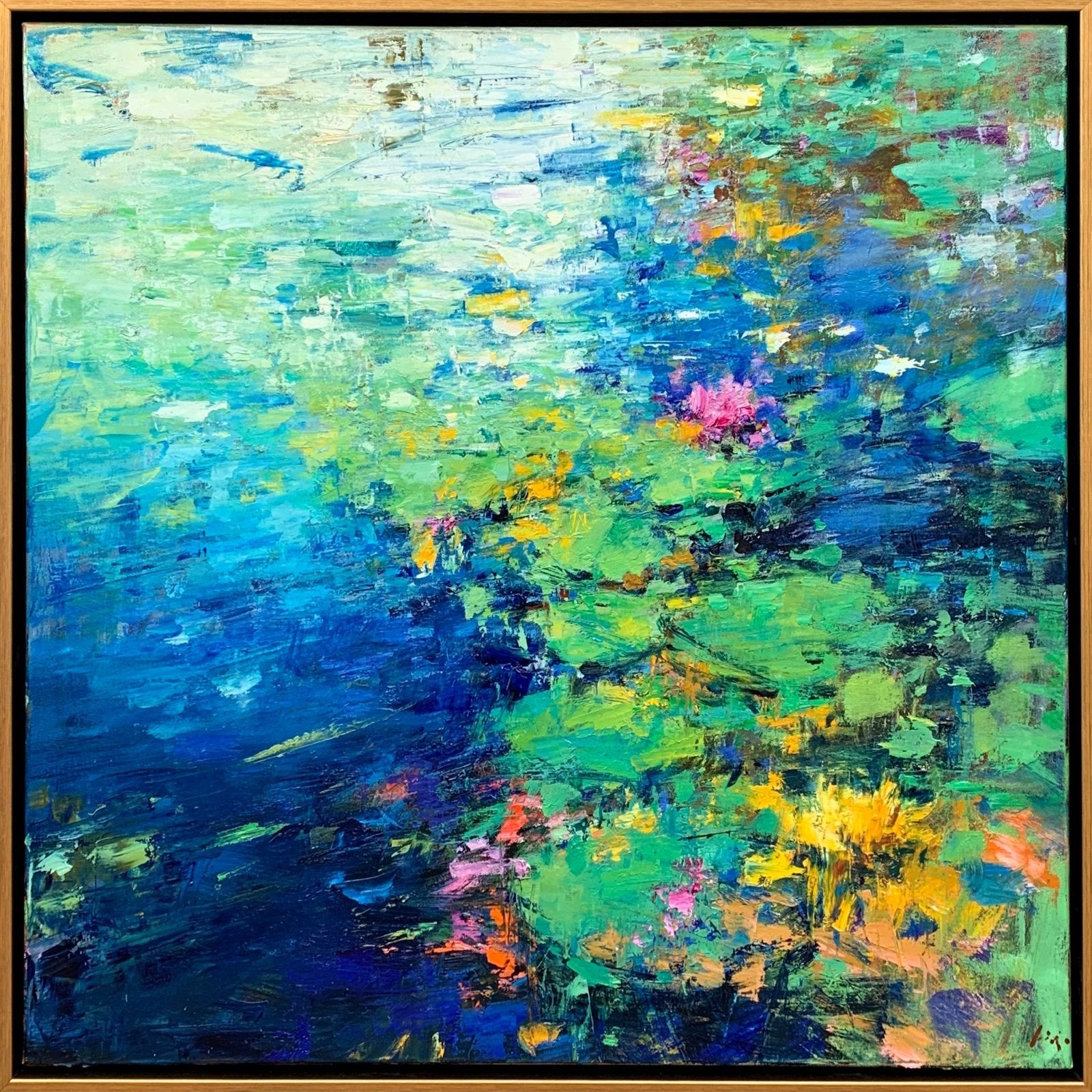 Green Pond by Ning Lee at LePrince Galleries