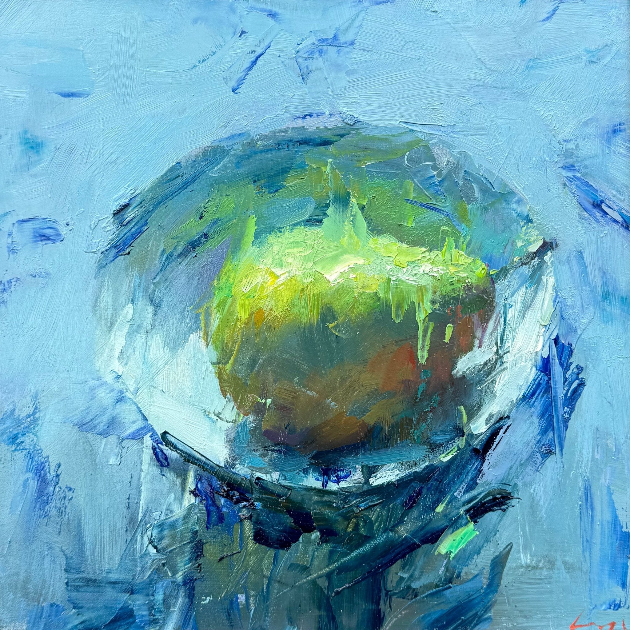 Pear in Bowl by Ning Lee at LePrince Galleries