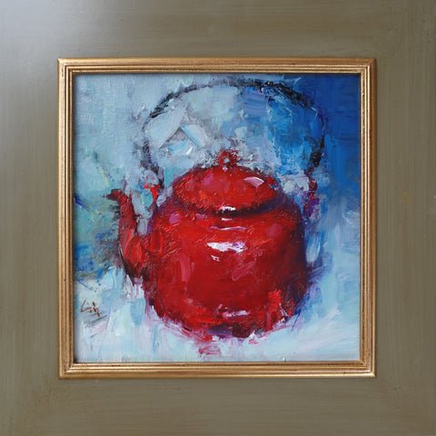 Red Pot by Ning Lee at LePrince Galleries
