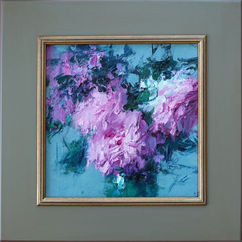 Roses in Glass Vase by Ning Lee at LePrince Galleries