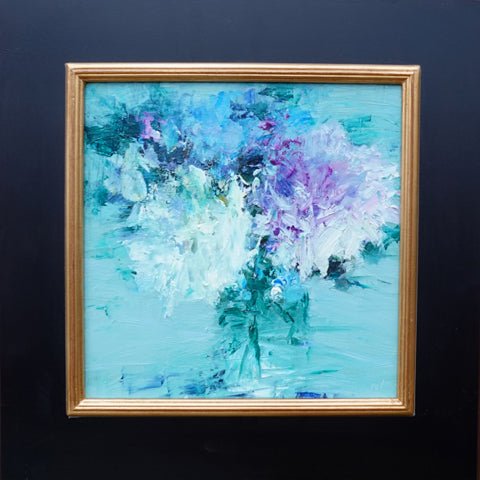 Three Peonies by Ning Lee at LePrince Galleries