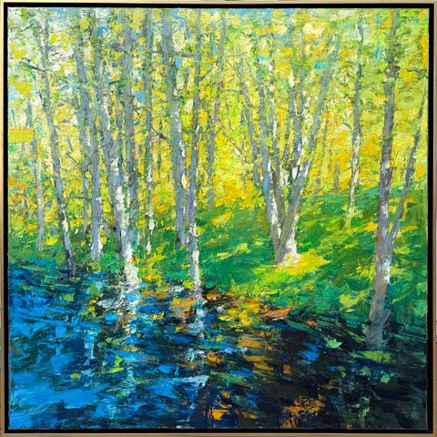 Trees by Water by Ning Lee at LePrince Galleries