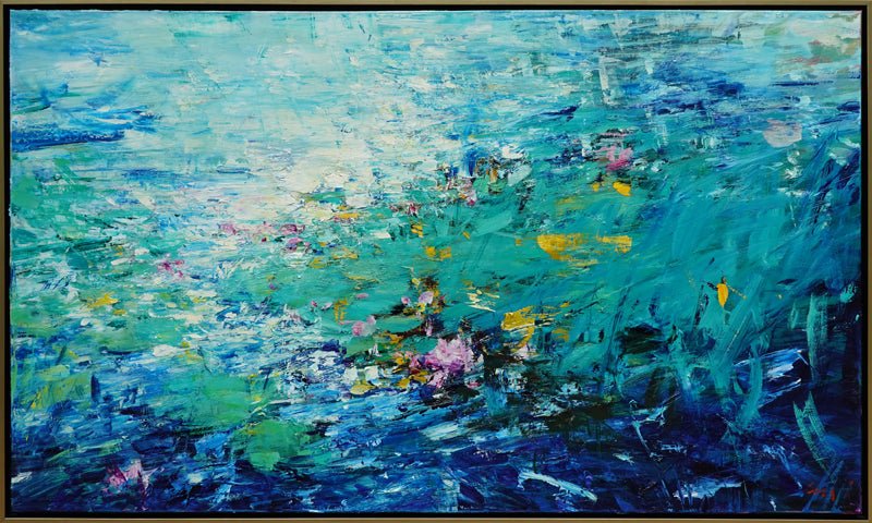 Viridian Pond by Ning Lee at LePrince Galleries
