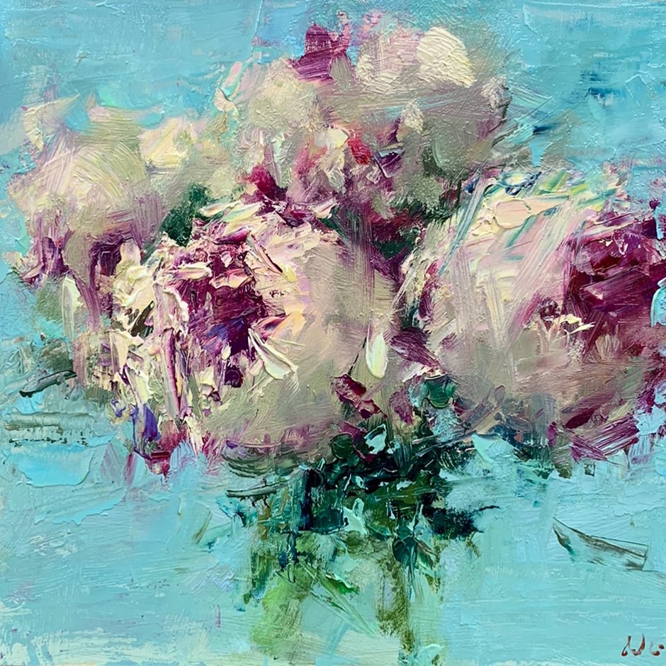 4 Peonies by non at LePrince Galleries