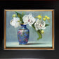 Enamel with Orchids by Stacy Barter at LePrince Galleries
