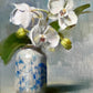 Flow Blue and Paper White Orchids by Stacy Barter at LePrince Galleries