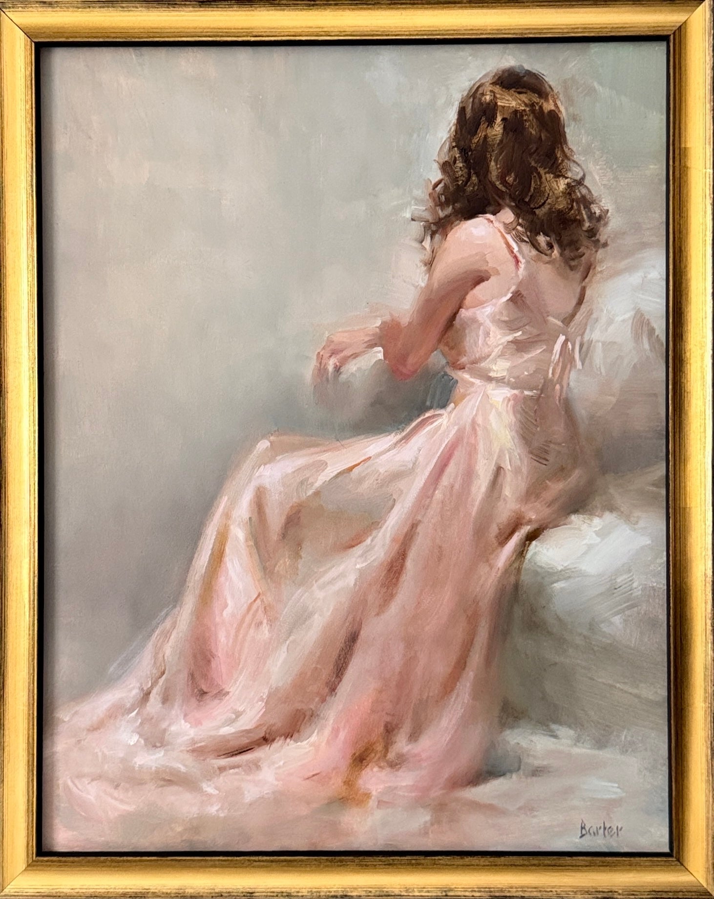 In Pink Satin by Stacy Barter at LePrince Galleries