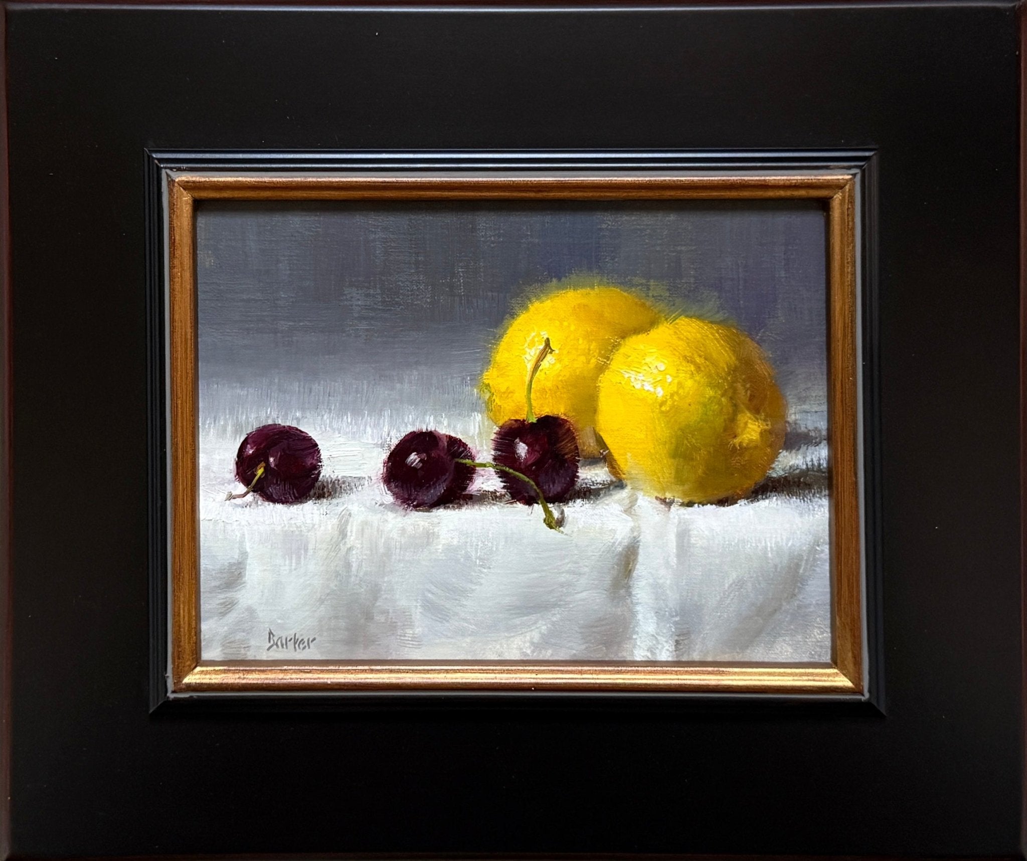Lemons with Cherries by Stacy Barter at LePrince Galleries