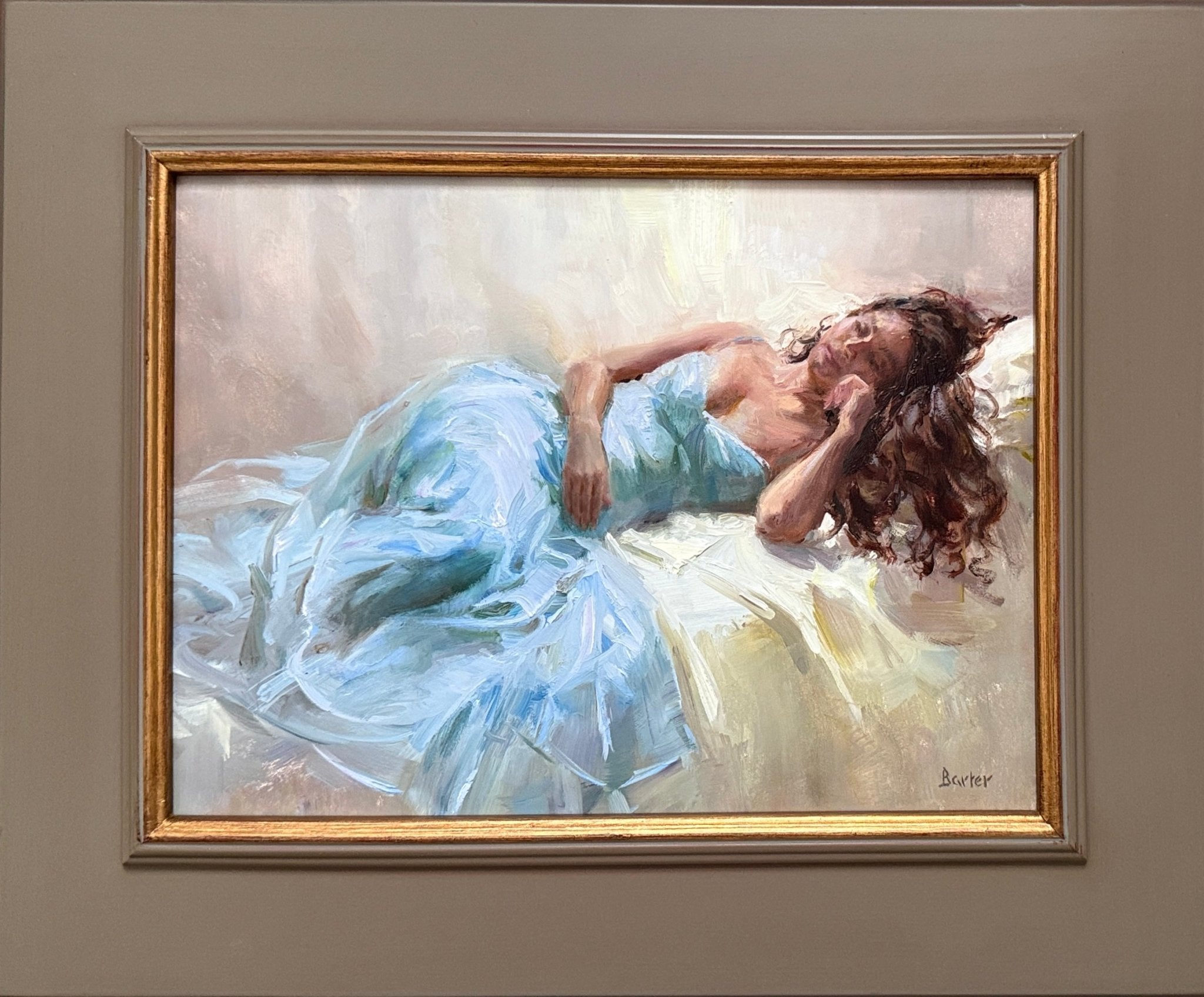 Pale Blue Chiffon by Stacy Barter at LePrince Galleries