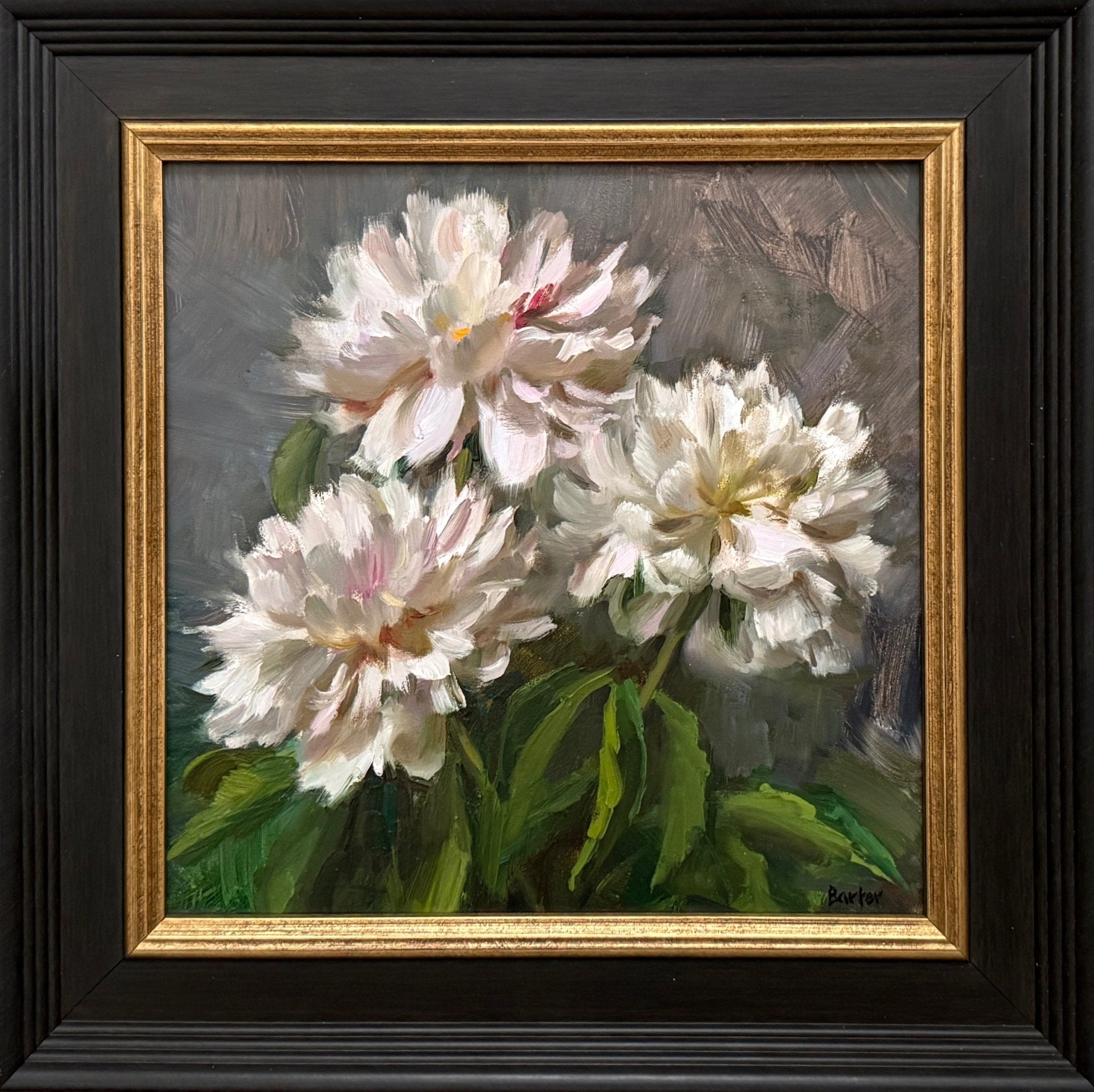 Peony Petals and Leaves by Stacy Barter at LePrince Galleries