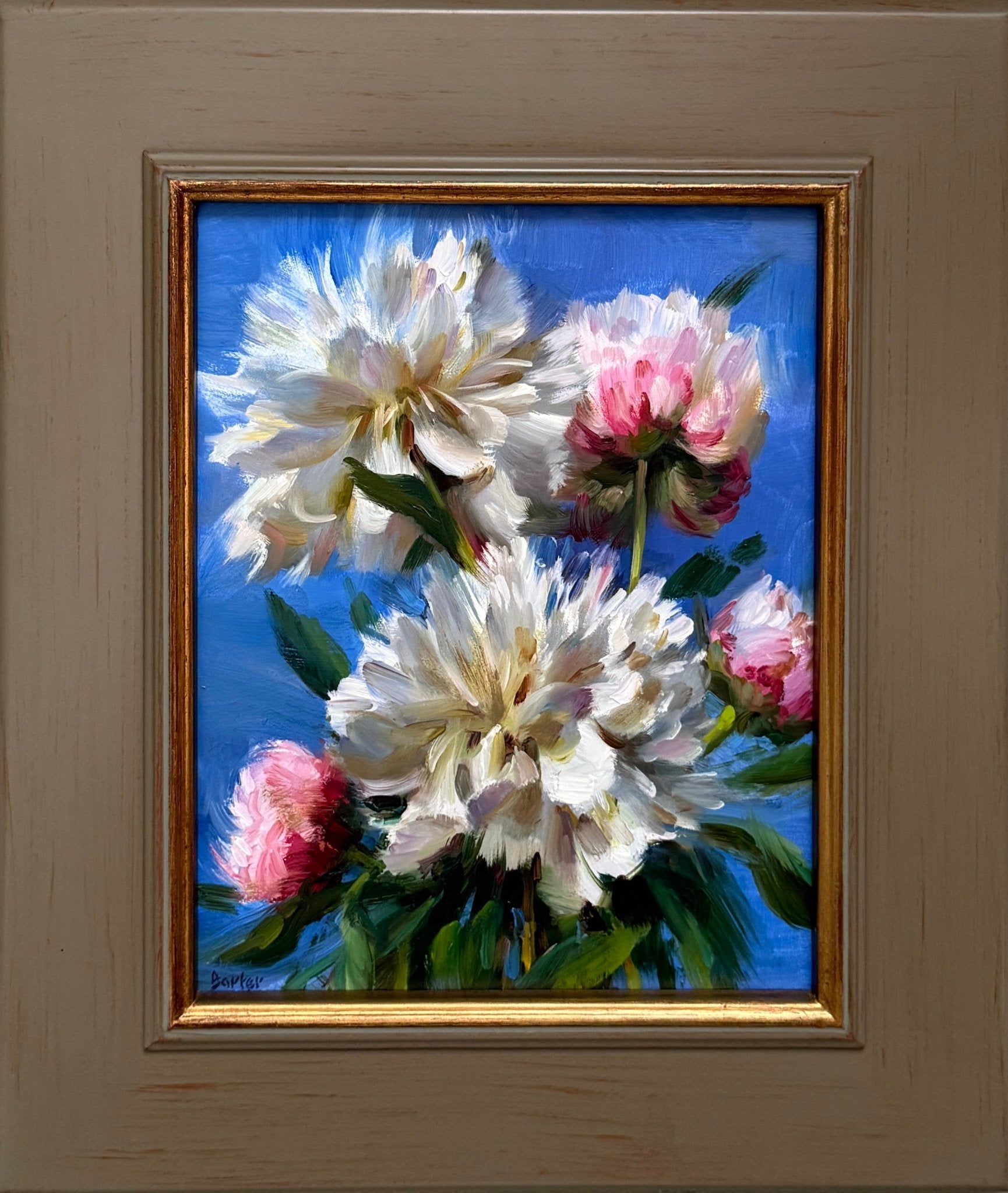 Peony Petals Turning and Unfolding by Stacy Barter at LePrince Galleries