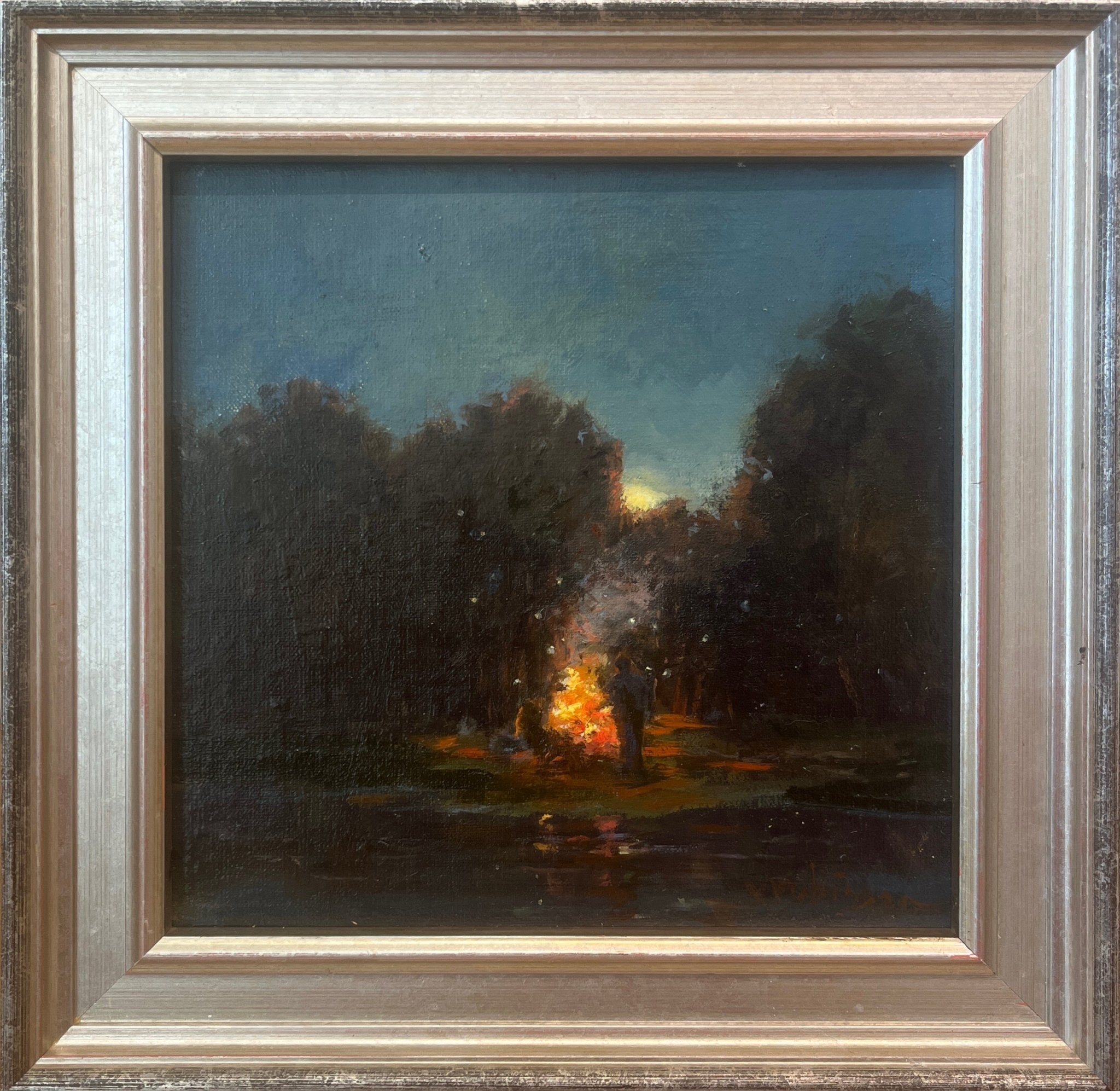 Bonfire and Fireflies by VIcki Robinson at LePrince Galleries
