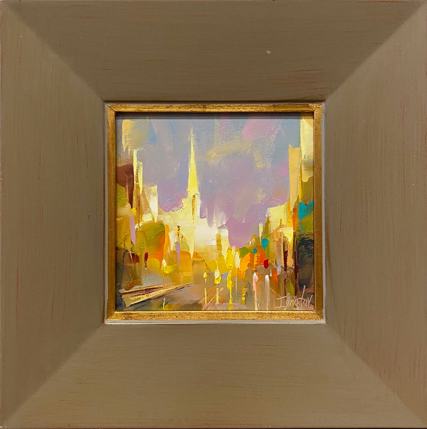Downtown Evening, study by Ignat Ignatov at LePrince Galleries