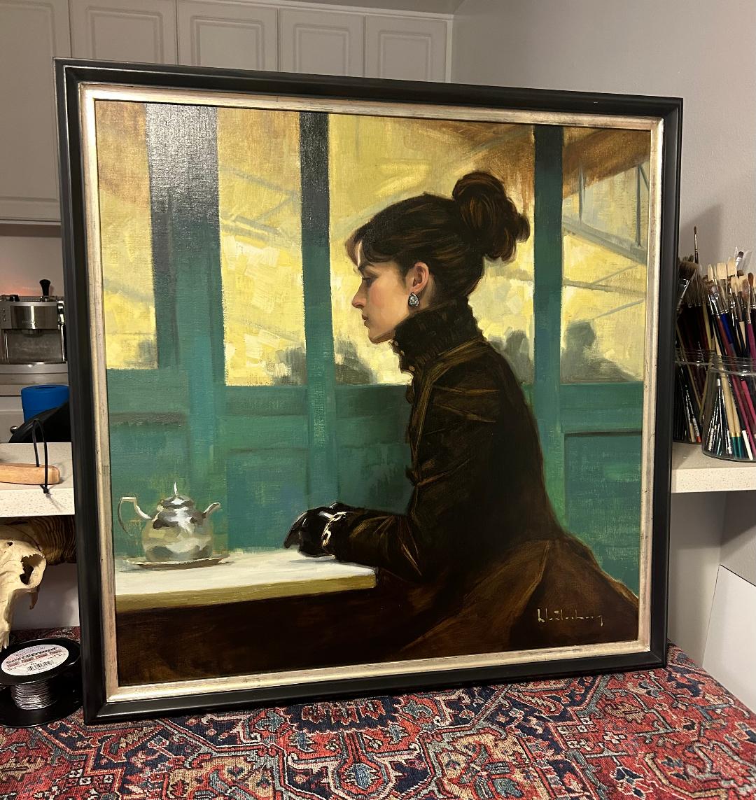 A Cafe in Town by Aaron Westerberg at LePrince Galleries
