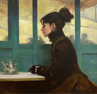 A Cafe in Town by Aaron Westerberg at LePrince Galleries