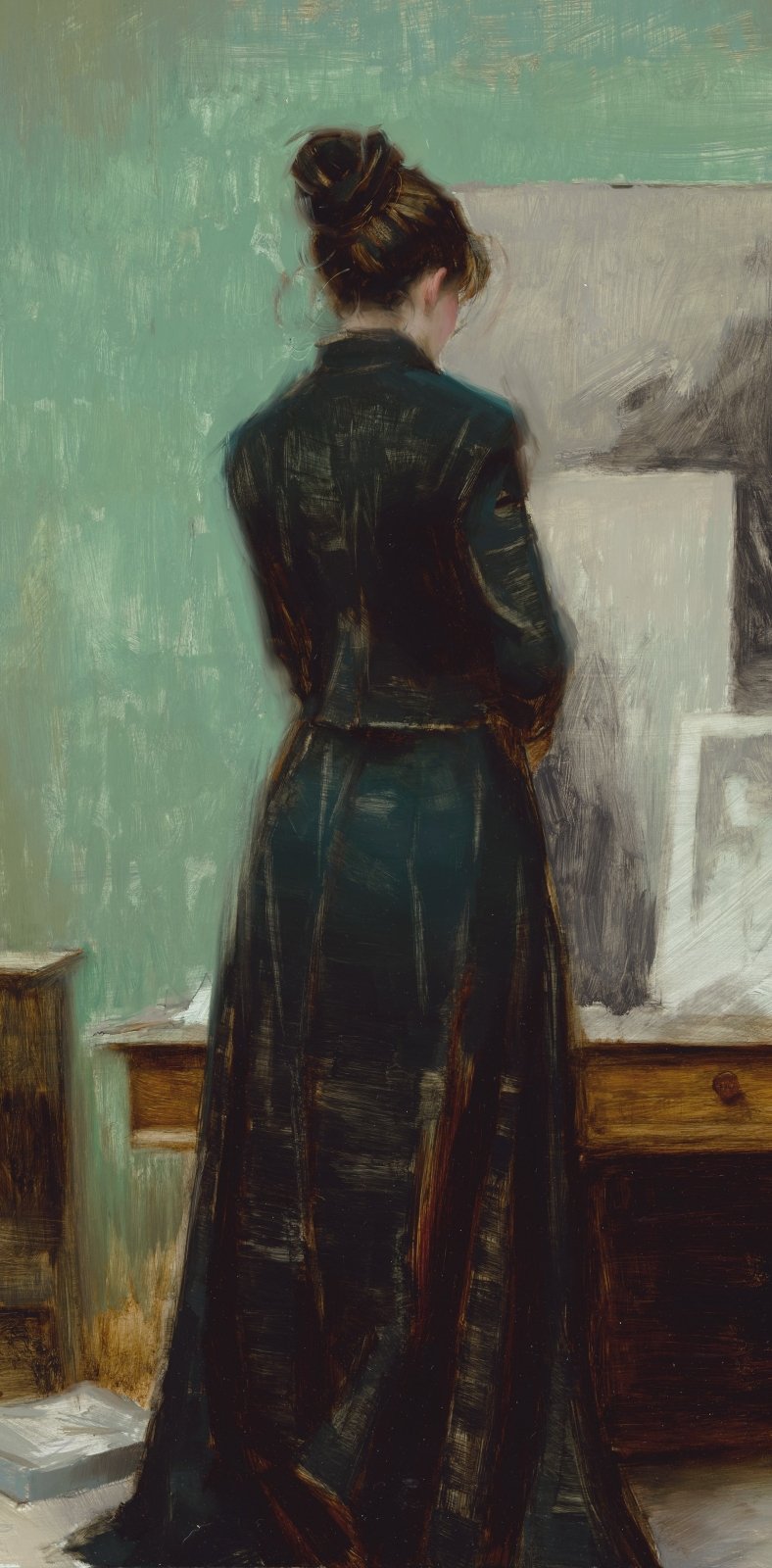 In Artist's Studio by Aaron Westerberg at LePrince Galleries