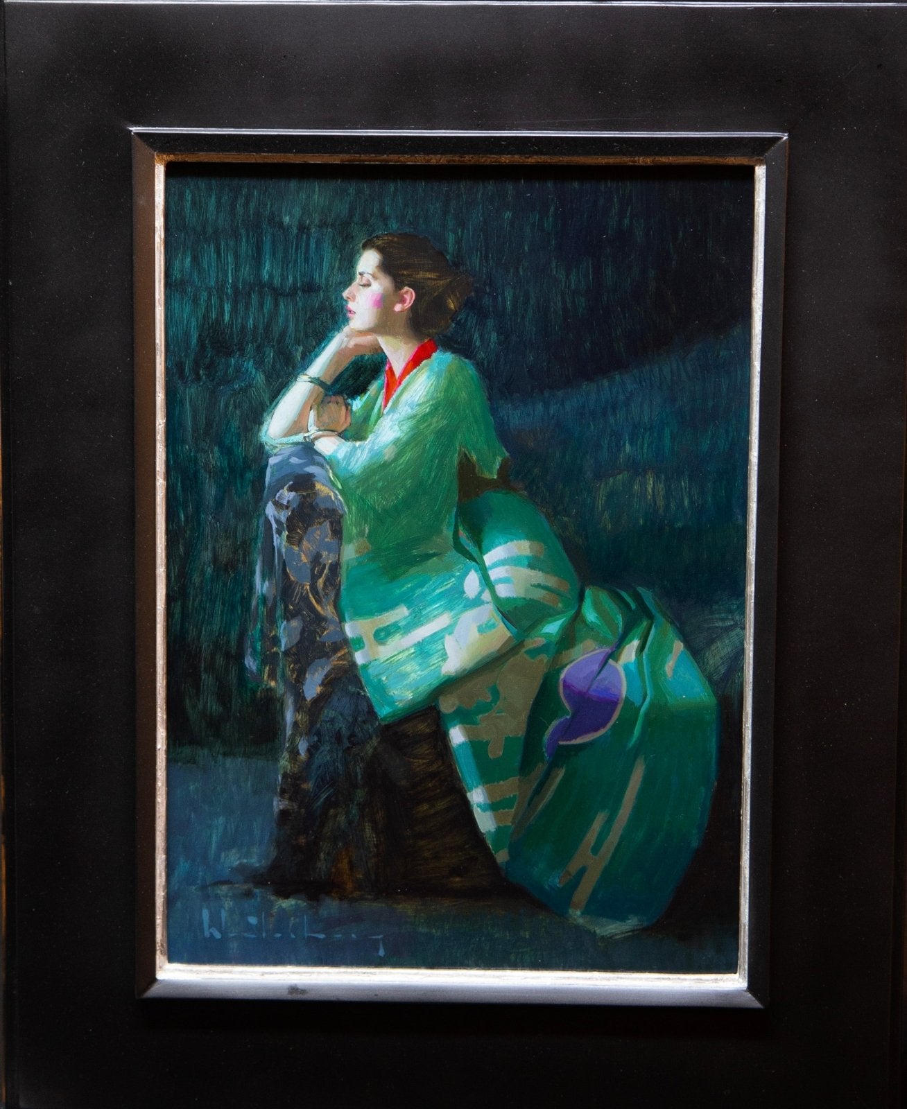 Teal Kimono by Aaron Westerberg at LePrince Galleries