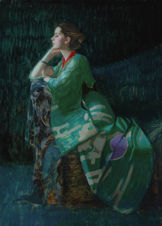 Teal Kimono by Aaron Westerberg at LePrince Galleries