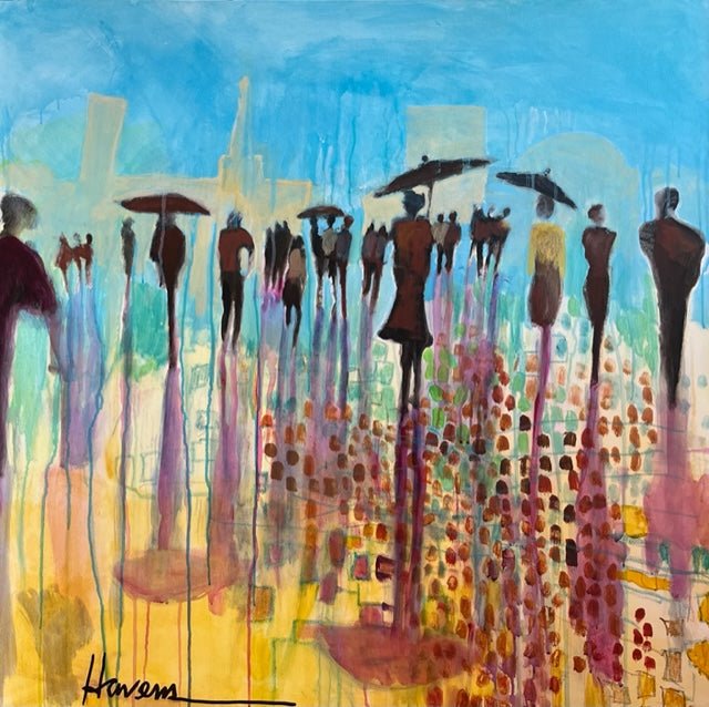 Rain made it's way twice today! by Betsy Havens at LePrince Galleries