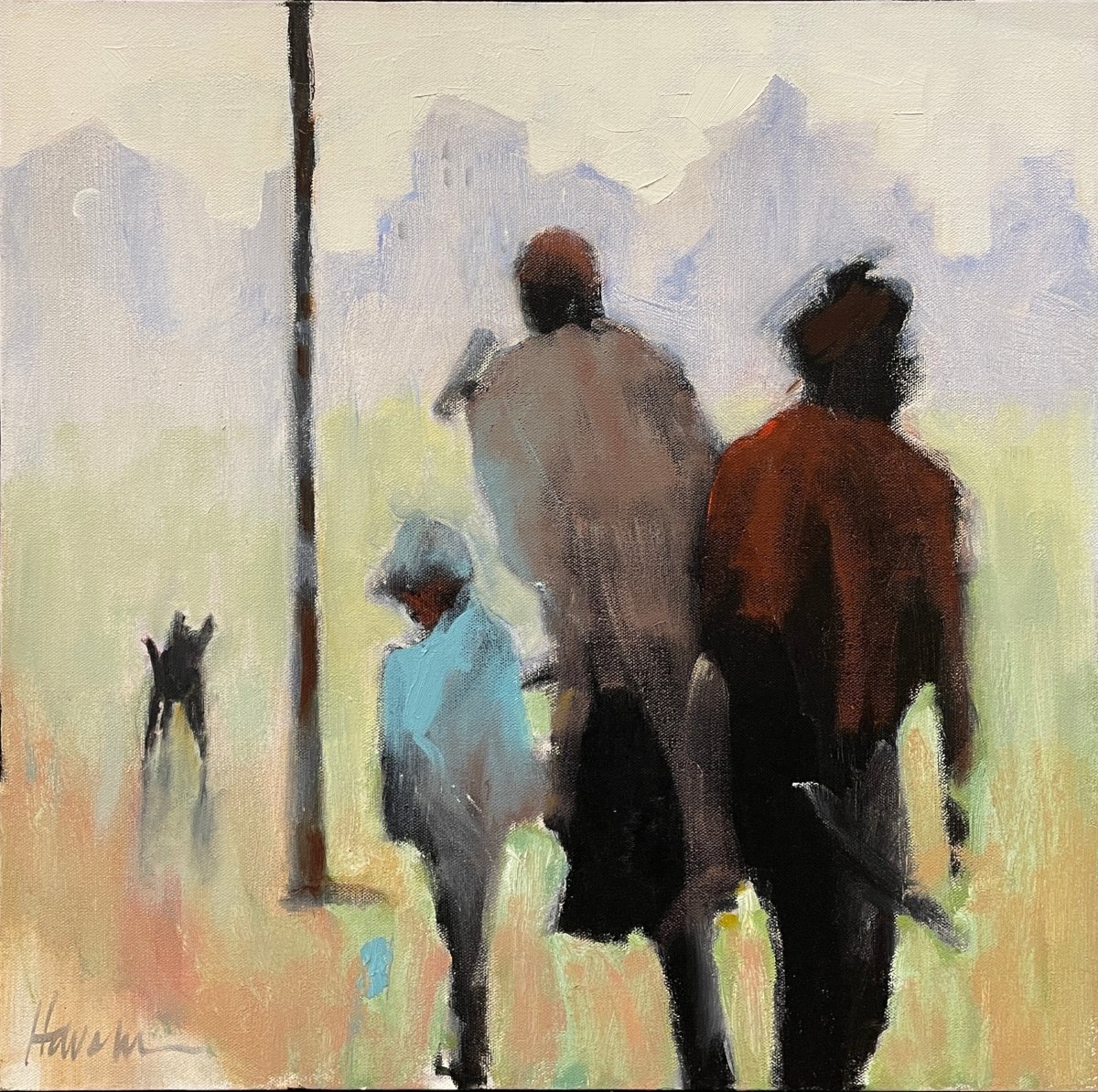 With My Aunt and Uncle by Betsy Havens at LePrince Galleries