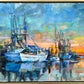 Shrimper's Silhouette by Curt Butler at LePrince Galleries