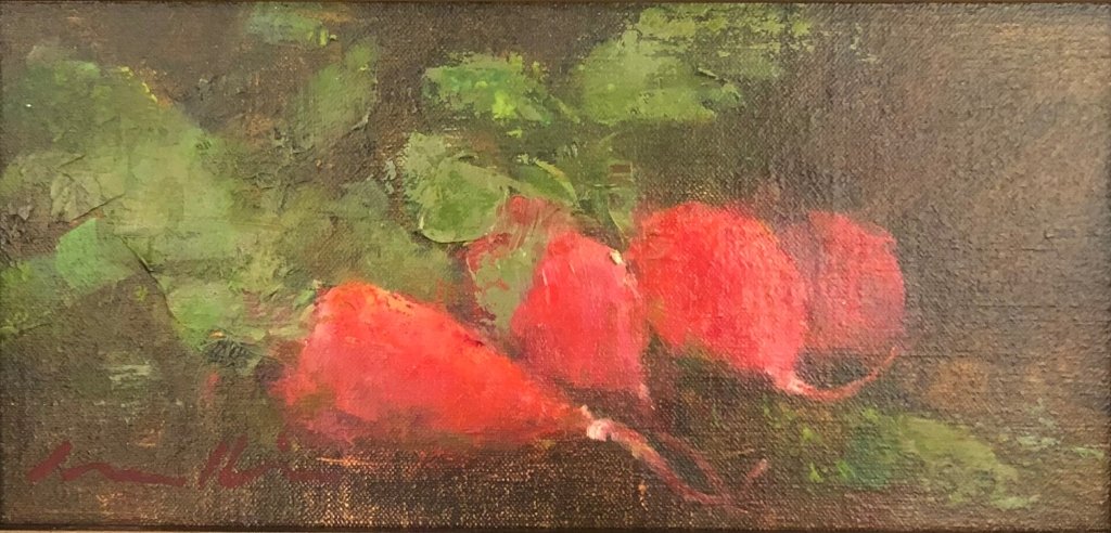 Radishes by Deborah Hill at LePrince Galleries