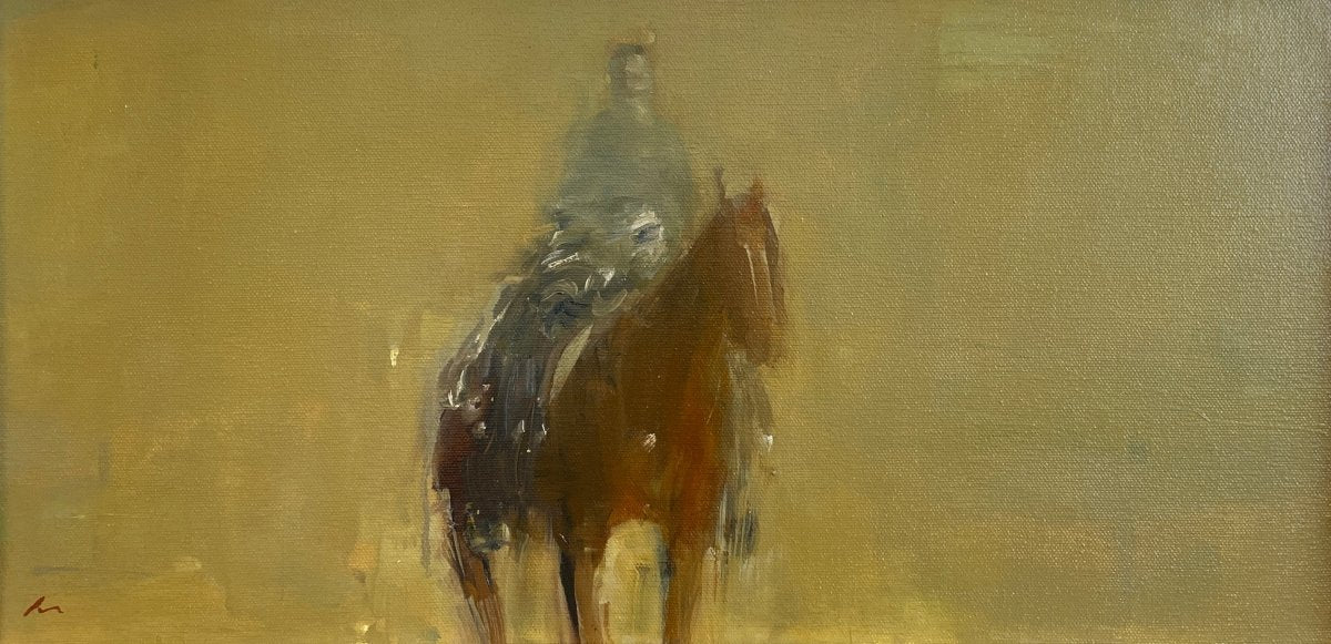 Horse and Rider by Deborah Hill at LePrince Galleries