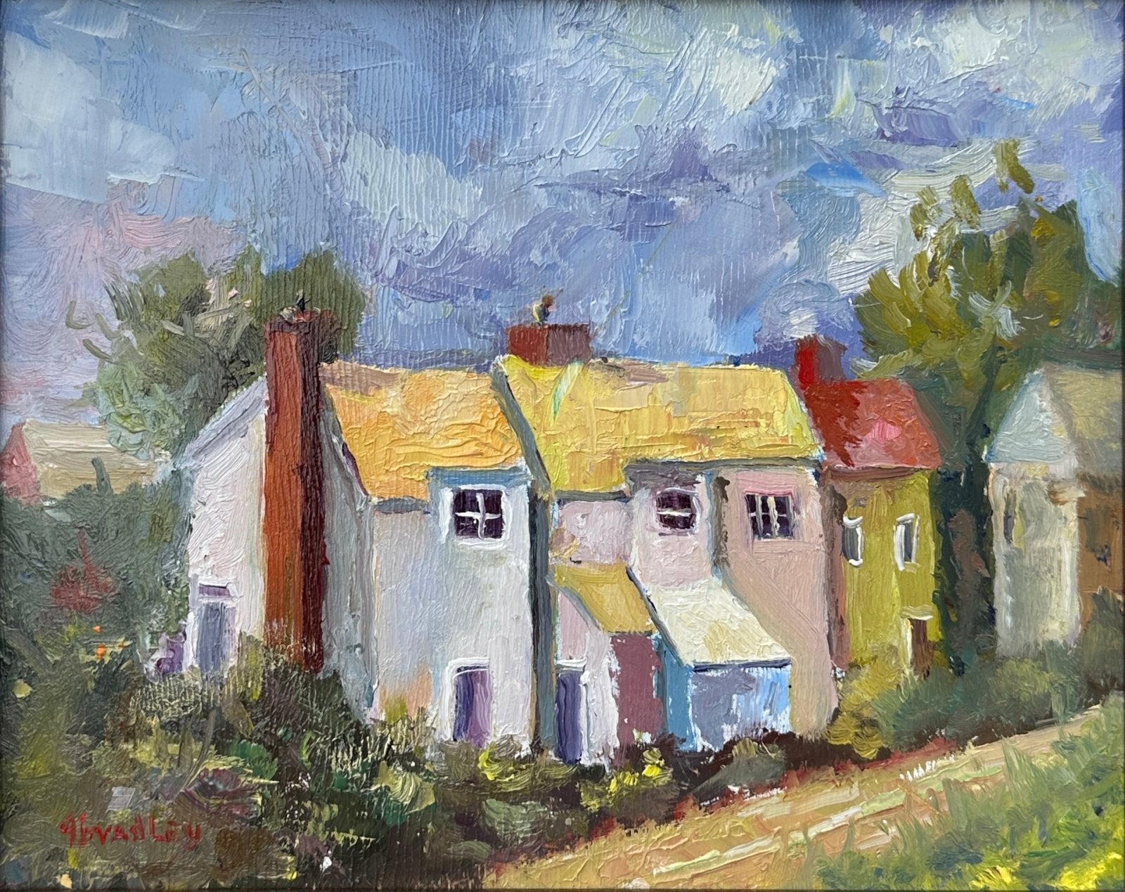 Rainbow Row by Gary Bradley at LePrince Galleries