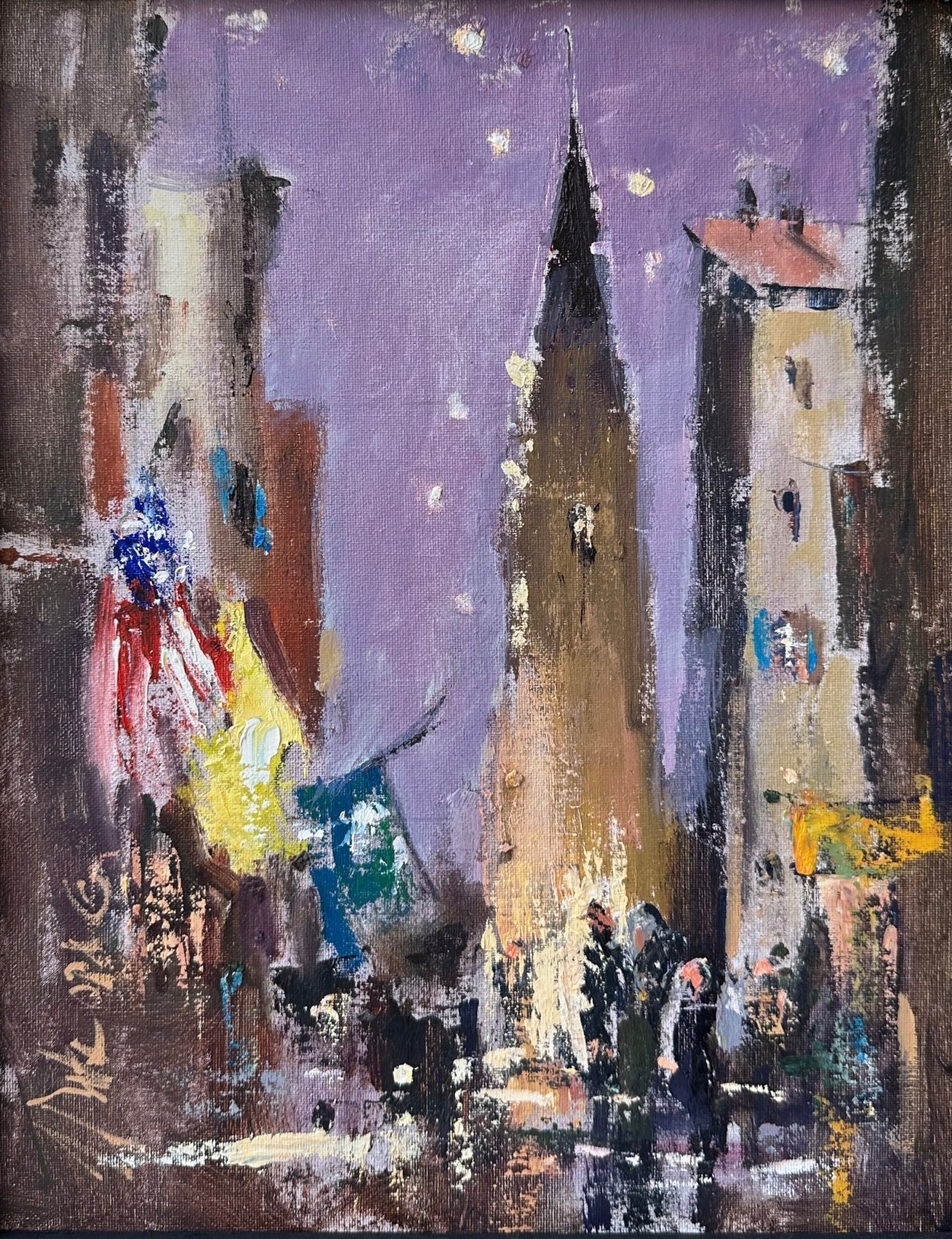 George Pate Original Cityscape by George Pate at LePrince Galleries