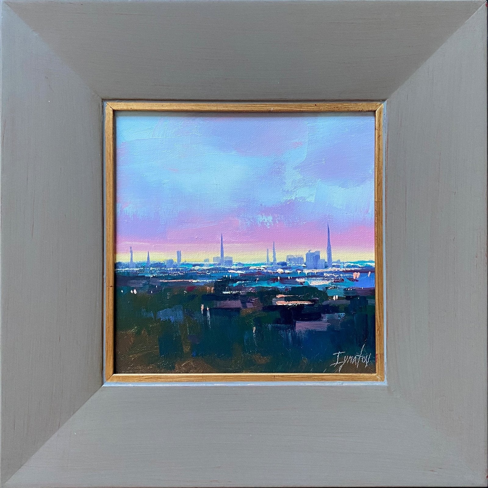 Charleston Skyline, study by Ignat Ignatov at LePrince Galleries