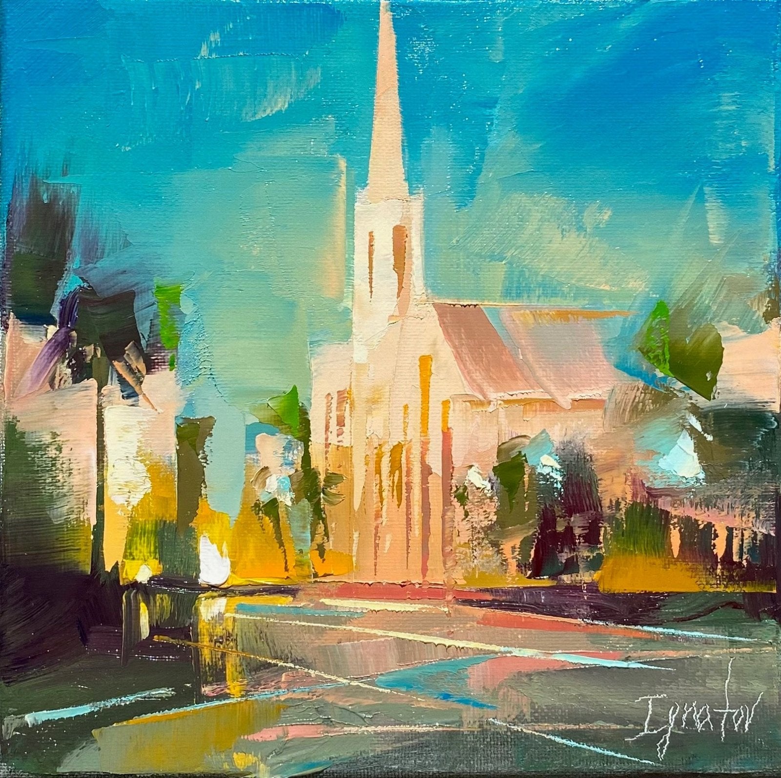 Citadel Square Church, Study by Ignat Ignatov at LePrince Galleries