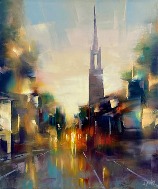 Cityscape at Sundown by Ignat Ignatov at LePrince Galleries