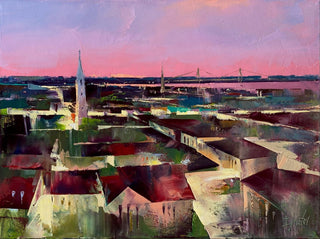 Dusk Rooftops by Ignat Ignatov at LePrince Galleries