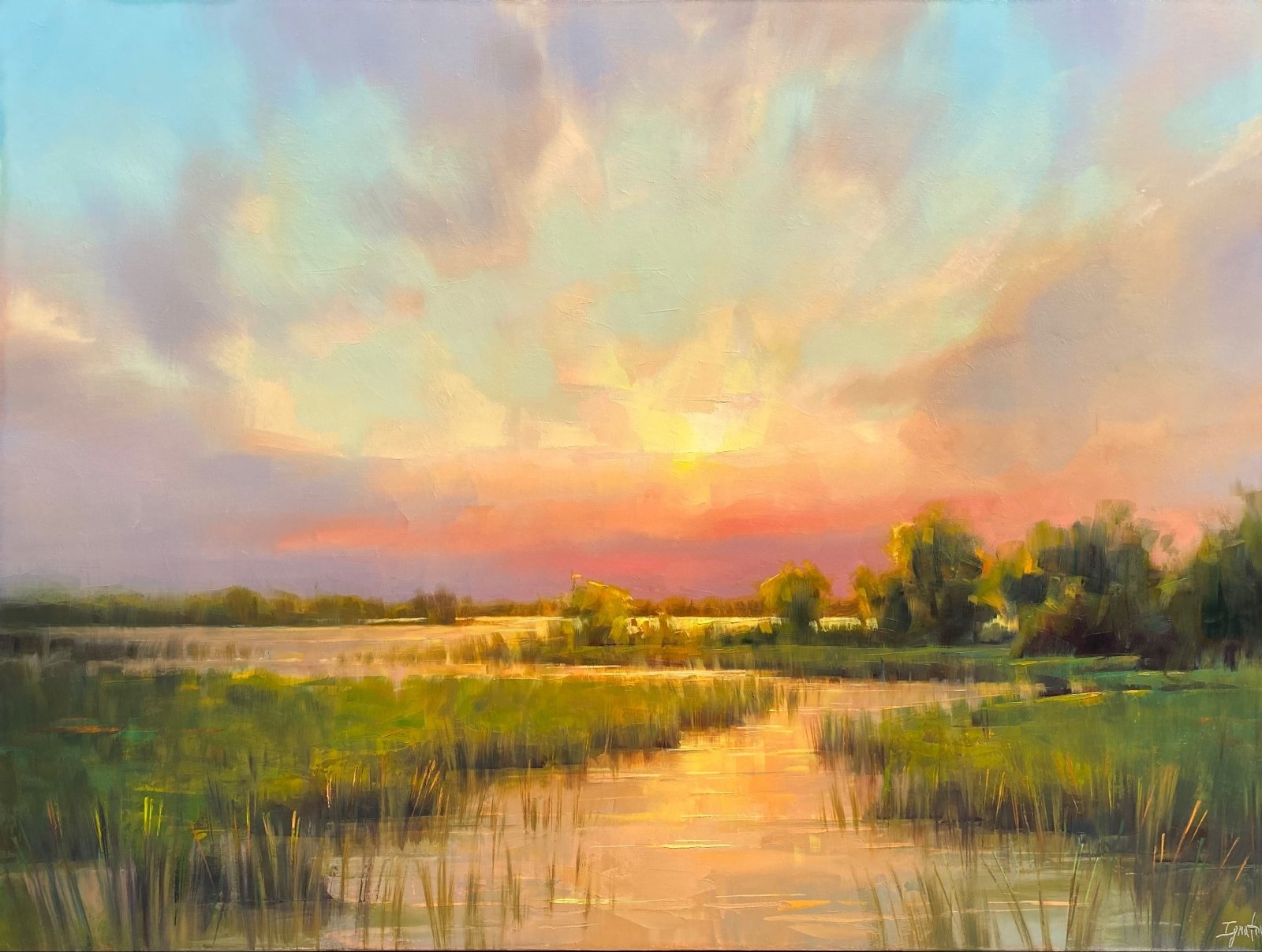 Evening by the River by Ignat Ignatov at LePrince Galleries