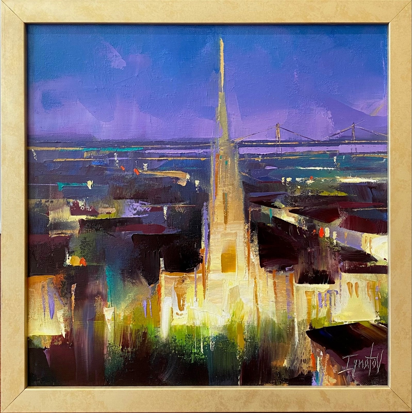 Grace Church Nocturne by Ignat Ignatov at LePrince Galleries