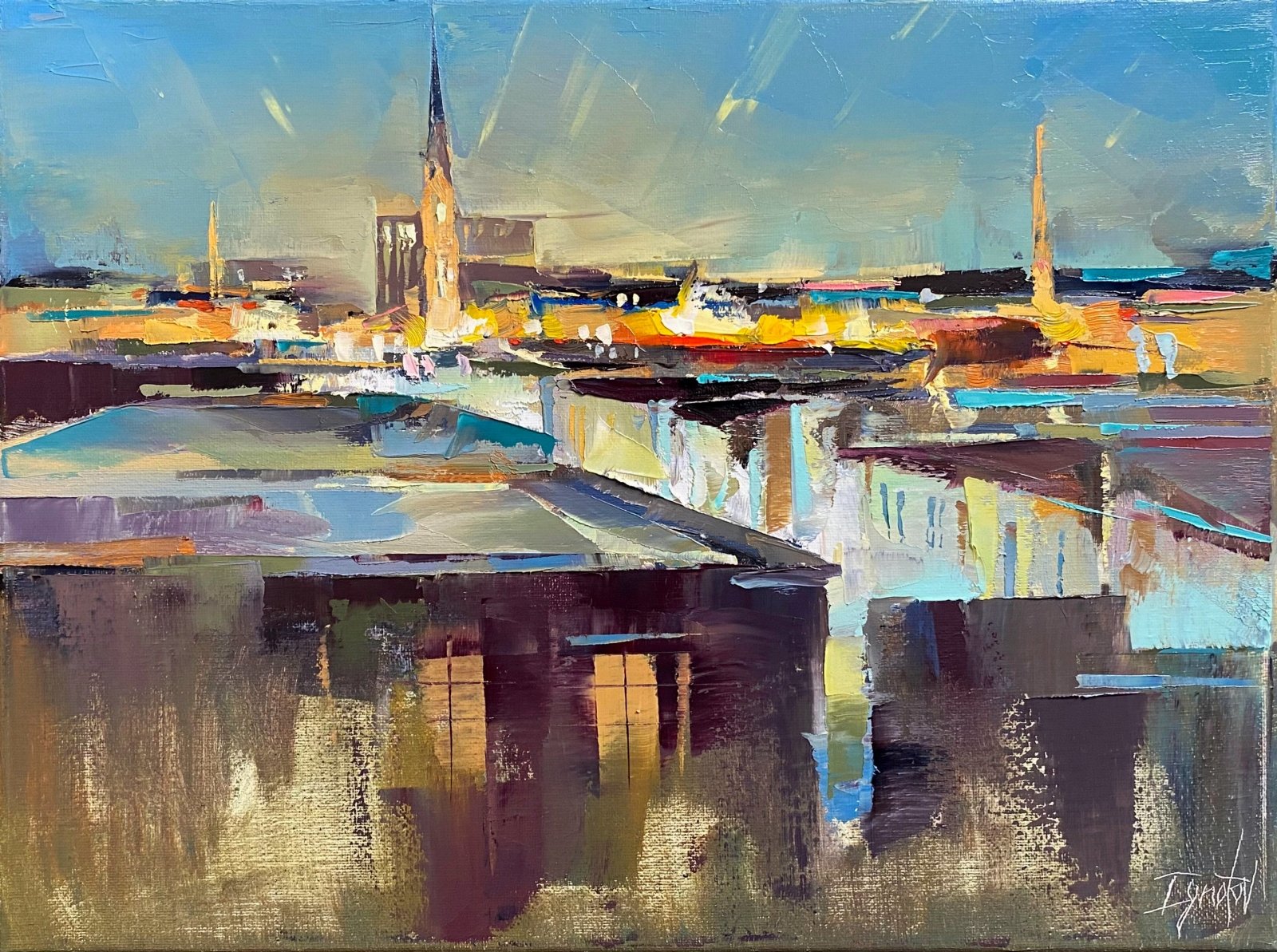 King and Calhoun Rooftops by Ignat Ignatov at LePrince Galleries