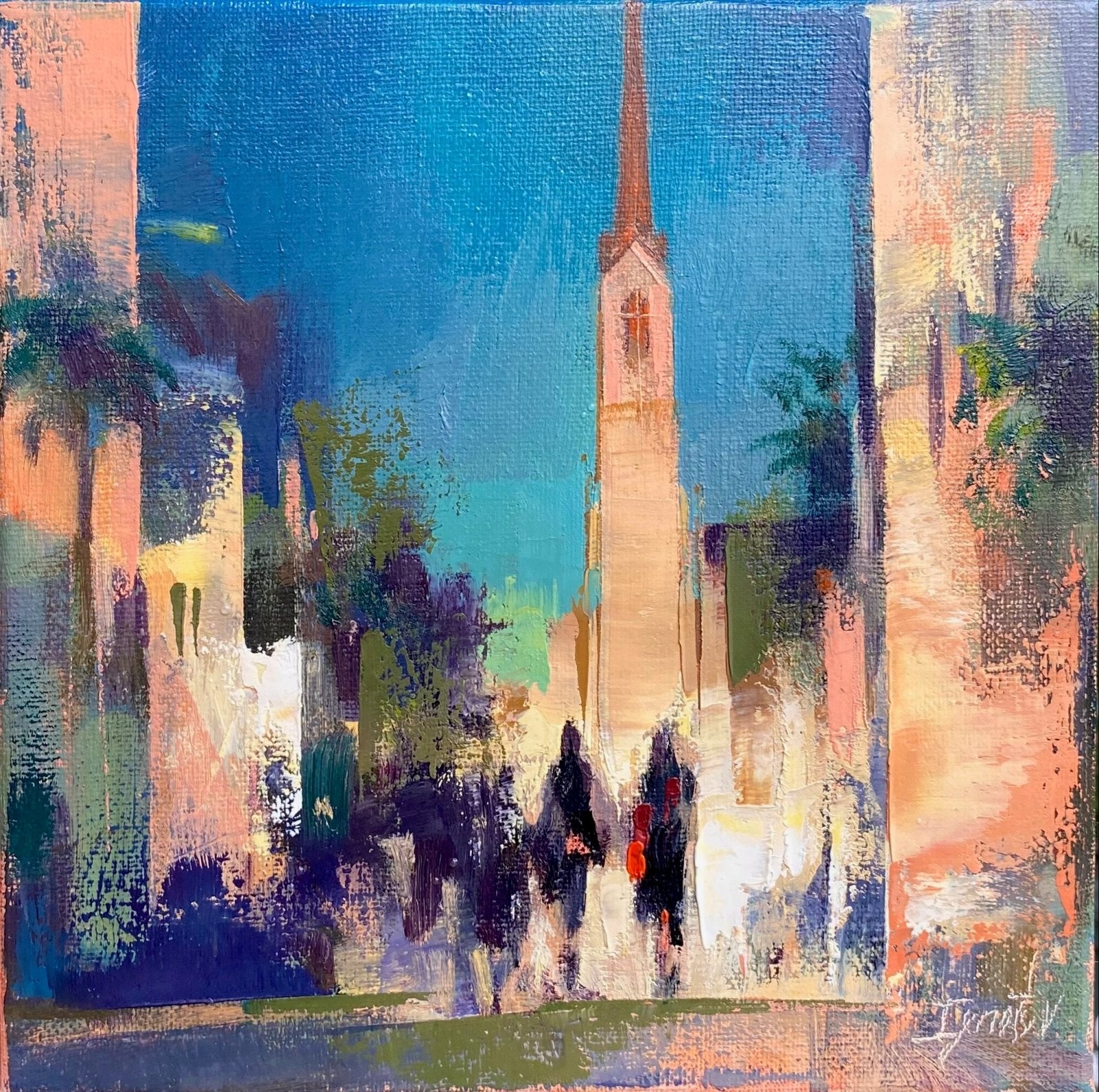 King Street, study by Ignat Ignatov at LePrince Galleries